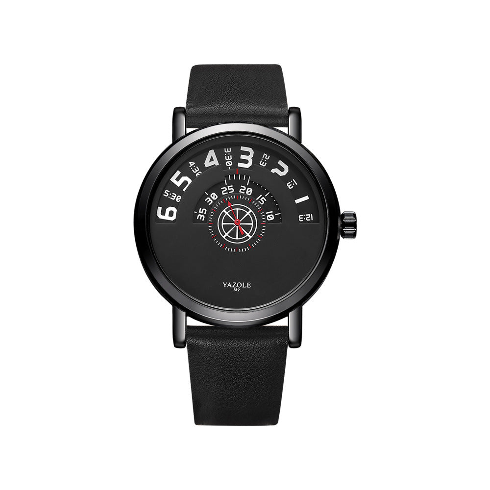 Men's Turntable Quartz Waterproof Watch.