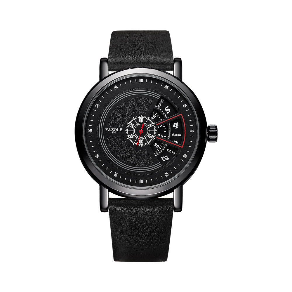 Men's Turntable Quartz Waterproof Watch.