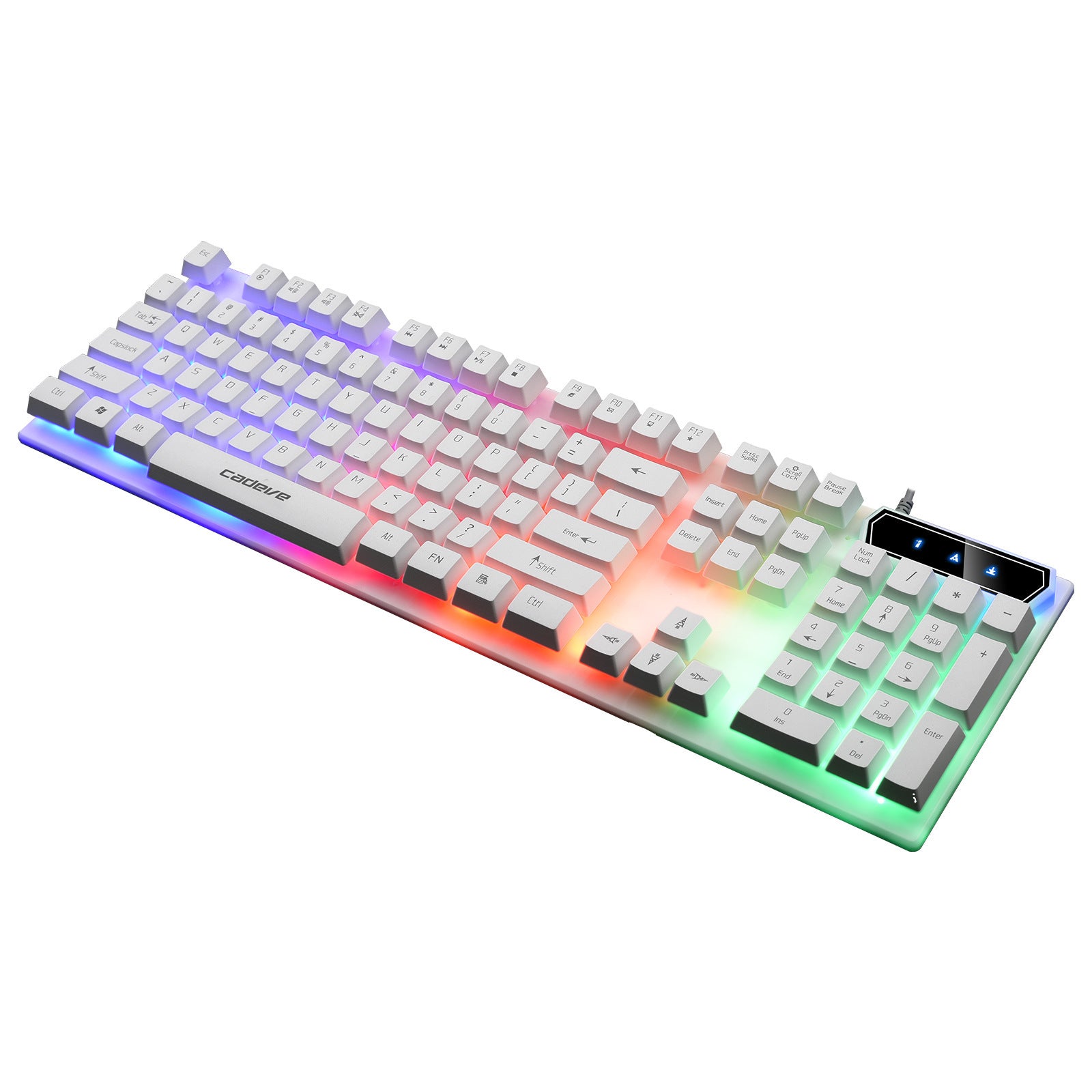 Colorful Backlit USB Wired Gaming Keyboard.