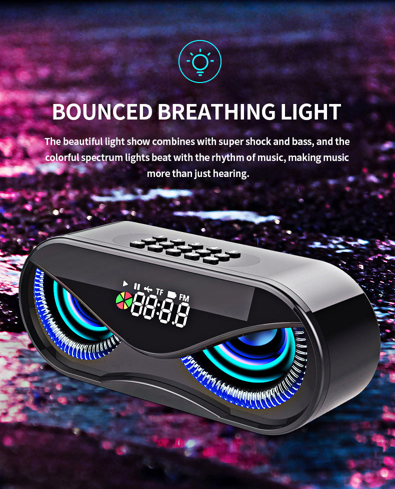 Colorful Bluetooth Speaker with Dual Speakers.