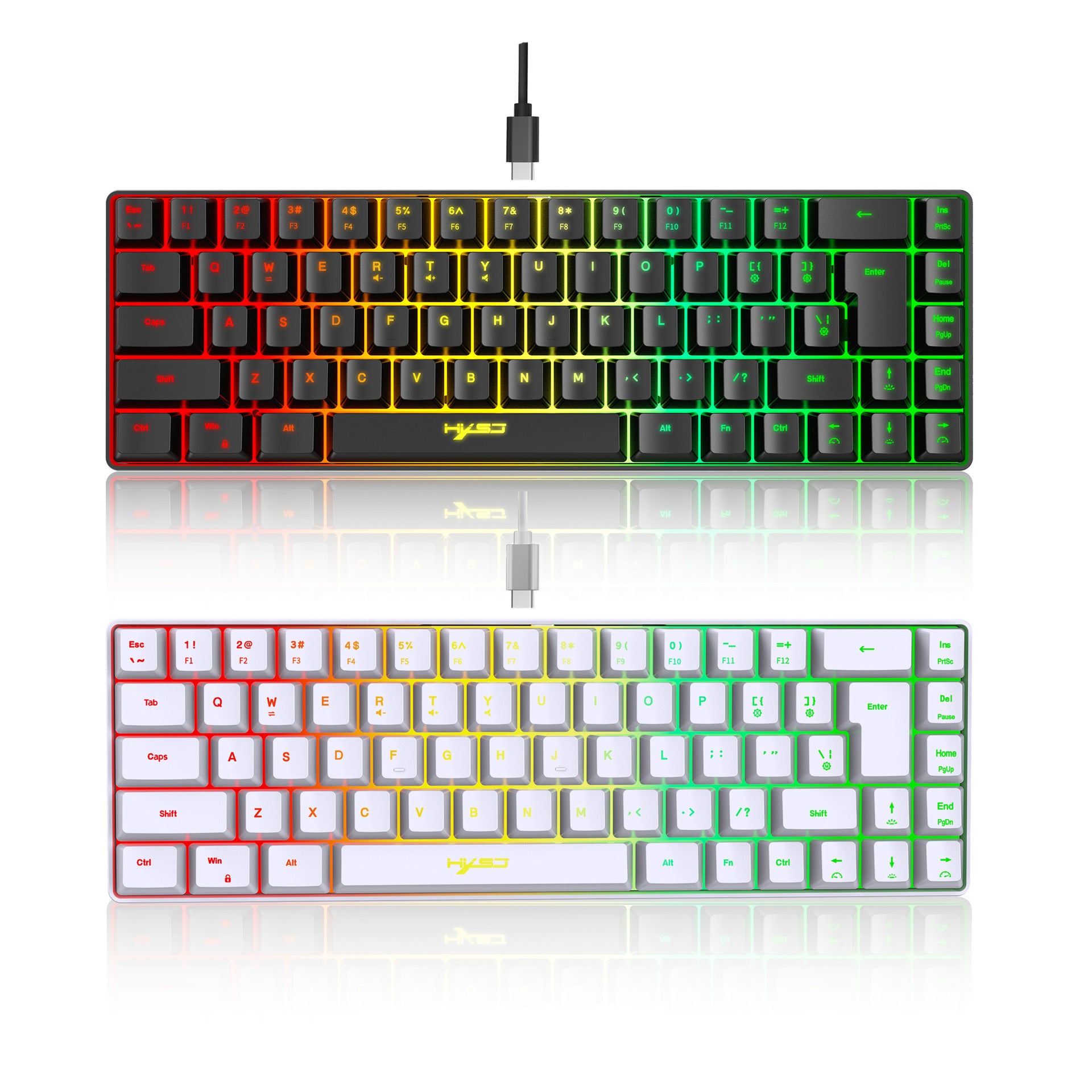 Mechanical-Feel Membrane Gaming Keyboard.